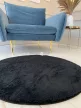 Royal Shaggy kerek Szőnyeg 252 Black (Fekete) 67x67