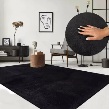  Royal Shaggy Szőnyeg 252 Black (Fekete) 80x150cm  