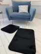 Royal Shaggy fürdőszobai szőnyeg szett Black (Fekete) 50x80 és 50x40