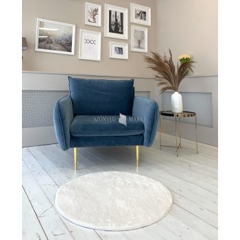 Royal Shaggy kerek Szőnyeg 252 White (Fehér) 67x67