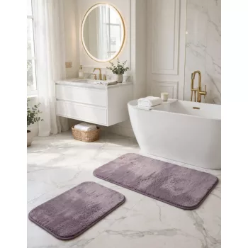   Royal Shaggy fürdőszobai szőnyeg szett Purple (Lila) 50x80 és 50x40