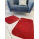 Royal Shaggy fürdőszobai szőnyeg szett Red (Piros) 50x80 és 50x40