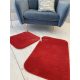Royal Shaggy fürdőszobai szőnyeg szett Red (Piros) 50x80 és 50x40