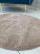 Royal Shaggy kerek Szőnyeg 252 Sötét bézs 67x67
