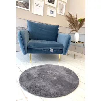 Royal Shaggy kerek Szőnyeg 252 Grey (Szürke) 67x67