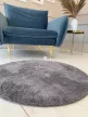 Royal Shaggy kerek Szőnyeg 252 Grey (Szürke) 67x67