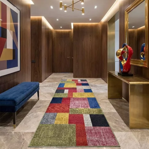 Aurora színes futószőnyeg méterben 67 cm