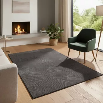 Bergamo antracit shaggy szőnyeg 120x170 cm