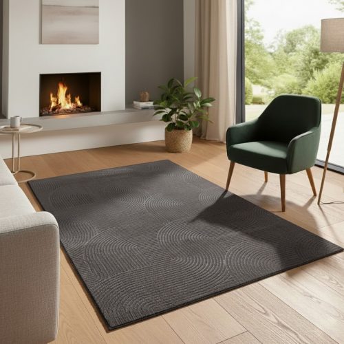 Bergamo antracit shaggy szőnyeg 80x150 cm