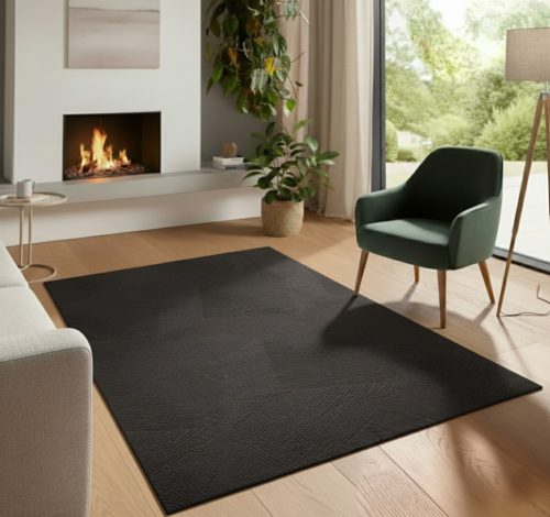 Bergamo antracit shaggy szőnyeg 80x150 cm