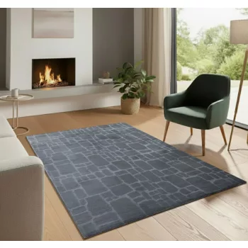 Bergamo antracit shaggy szőnyeg 120x170 cm