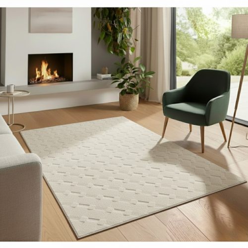 Bergamo bézs shaggy szőnyeg 120x170 cm