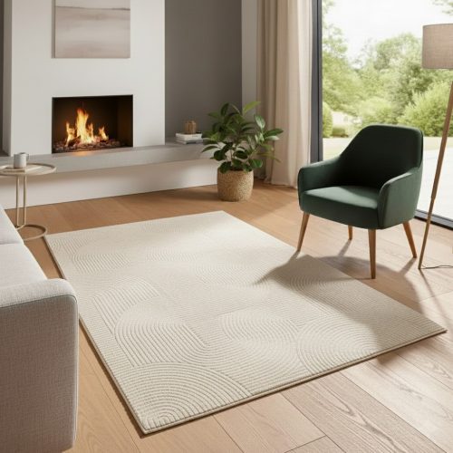 Bergamo bézs shaggy szőnyeg 120x170 cm