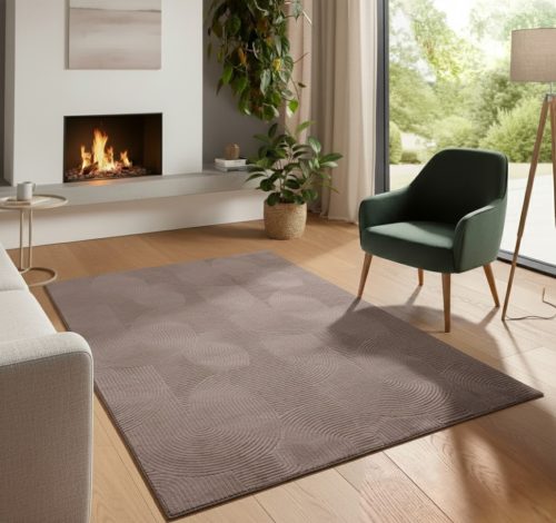 Bergamo barna shaggy szőnyeg 240x330 cm