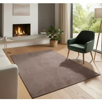 Bergamo barna shaggy szőnyeg 120x170 cm