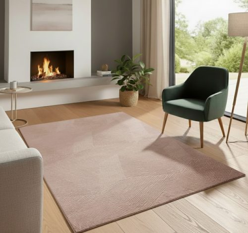 Bergamo barna shaggy szőnyeg 80x150 cm