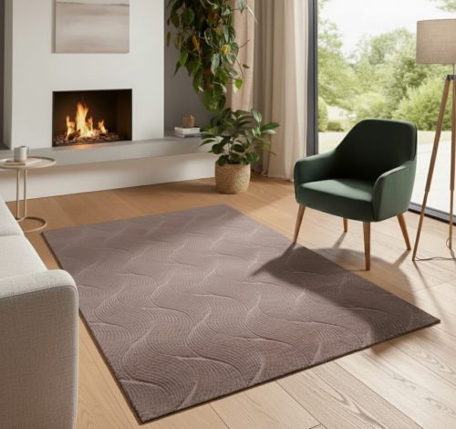 Bergamo barna shaggy szőnyeg 80x150 cm