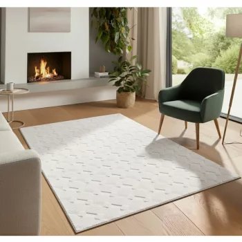 Bergamo krém shaggy szőnyeg 80x150 cm