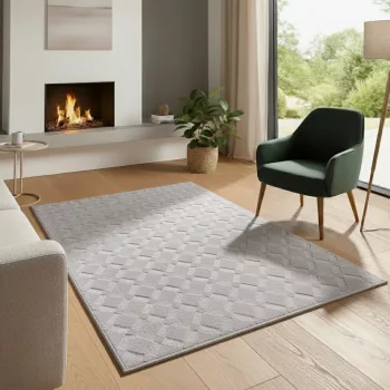 Bergamo szürke shaggy szőnyeg 120x170 cm