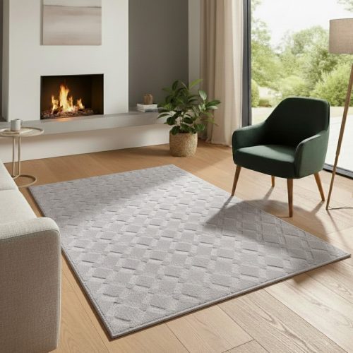 Bergamo szürke shaggy szőnyeg 240x330 cm