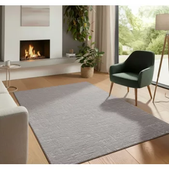 Bergamo szürke shaggy szőnyeg 120x170 cm