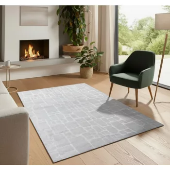 Bergamo szürke shaggy szőnyeg 120x170 cm