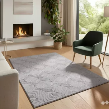 Bergamo szürke shaggy szőnyeg 120x170 cm