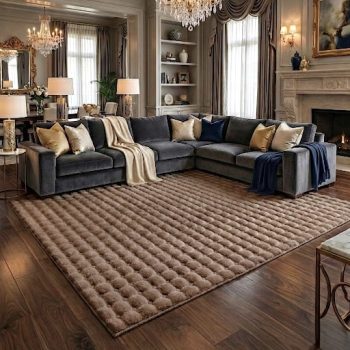 Baloon sötétbarna modern szőnyeg 120x170 cm