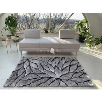   California 3d Shaggy 5cm 509 gray-white (szürke-fehér) 120x170 szőnyeg