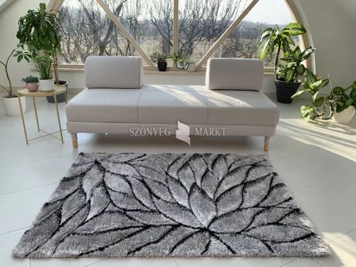 California 3d Shaggy 5cm 509 gray-white (szürke-fehér) 60x220 szőnyeg 