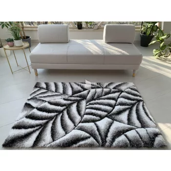   California 3d Shaggy 5cm 502A black-grey (szürke-fekete) 120x170 szőnyeg