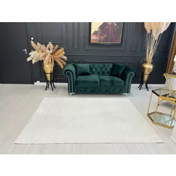 Elba fehér shaggy szőnyeg 160x220 cm