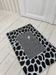 Extra silver leopard gumis lábtörlő 45x75cm