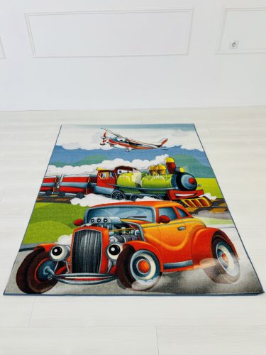 Gyerek szőnyeg Színes vonat repülős 160x240cm