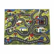Gyerek szőnyeg, zöld, kisvárosi utak, 80x120cm