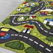 Gyerek szőnyeg, zöld, kisvárosi utak, 80x120cm