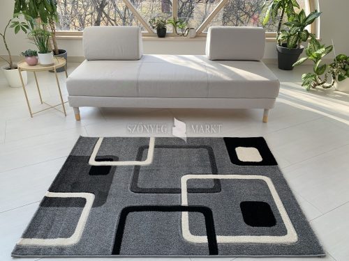 Karizma koczka mintás Szürke Fekete 84 (grey-black) szőnyeg  150x230