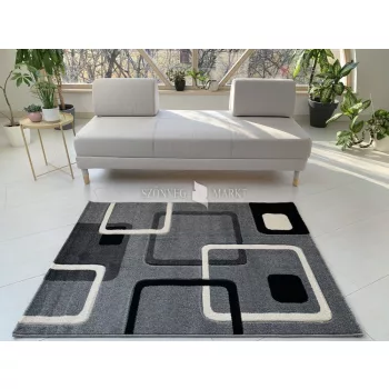   Karizma koczka mintás Szürke Fekete 84 (grey-black) szőnyeg      200x290
