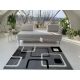 Karizma koczka mintás Szürke Fekete 84 (grey-black) szőnyeg  80x150
