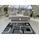 Karizma koczka mintás Szürke Fekete 84 (grey-black) szőnyeg  80x250