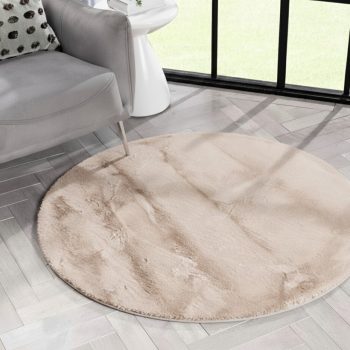 Lunasoft bézs extrán puha, plüss szőnyeg 67x67 cm  