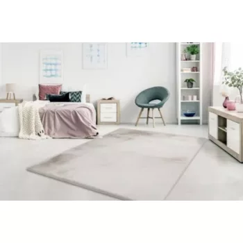 Lunasoft bézs extrán puha, plüss szőnyeg 80 cm-es szett