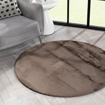 Lunasoft barna extrán puha, plüss szőnyeg 67x67 cm  