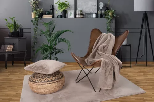 Lunasoft barna extrán puha, plüss szőnyeg 80 cm-es szett