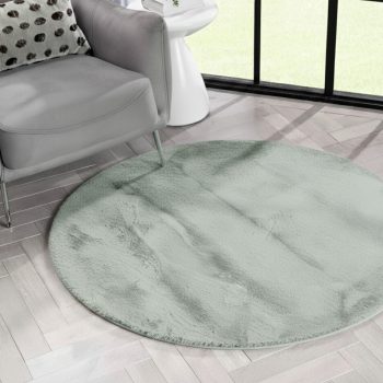 Lunasoft zöld extrán puha, plüss szőnyeg 67x67 cm  