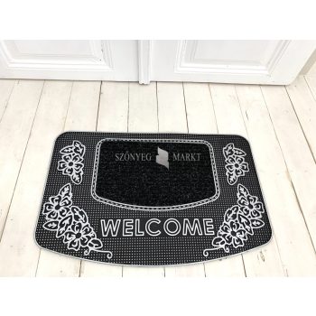 Loft Design Welcome Gray gumis lábtörlő 45x75cm