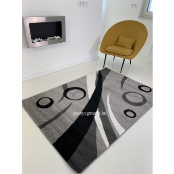 Margit Szürke-Fekete (Grey-Black) szőnyeg 9842  120x170