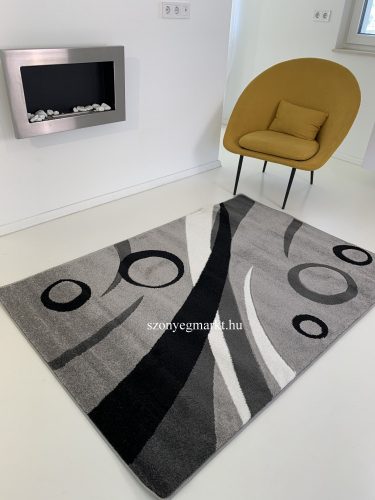 Margit Szürke-Fekete (Grey-Black) szőnyeg 9842  160x220