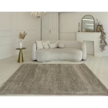 Marinca 5980 világosbézs shaggy szőnyeg 40x70 cm