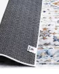 Carpetum szürke színű, színes klasszikus mintás szőnyeg 80x160
